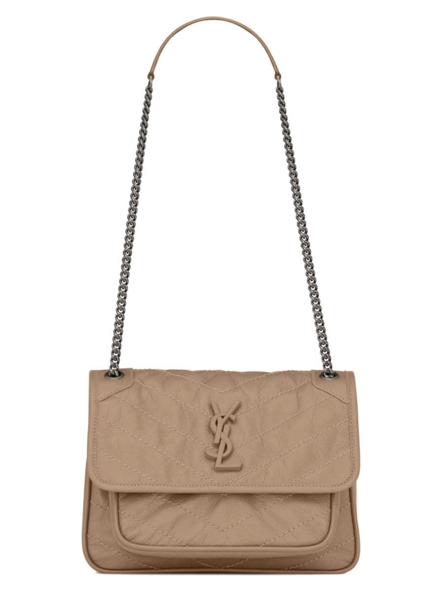 Niki Baby Chain Bag in Crinkled Vintage Vegetable-tanned Leather | Saks Fifth Avenue