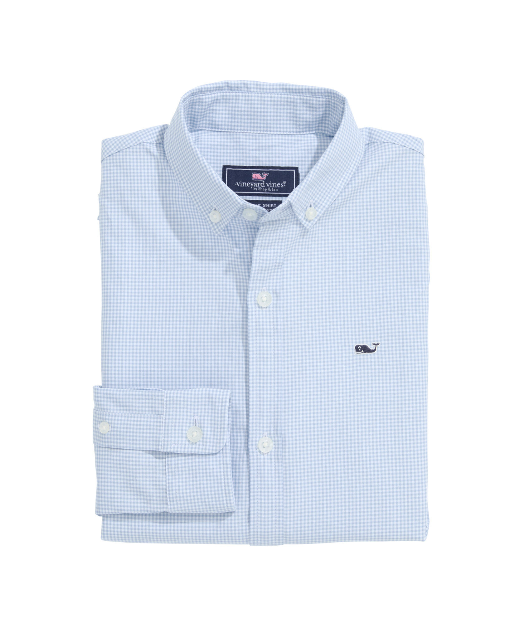 OUTLET Boys' Poplin Check Shirt | vineyard vines
