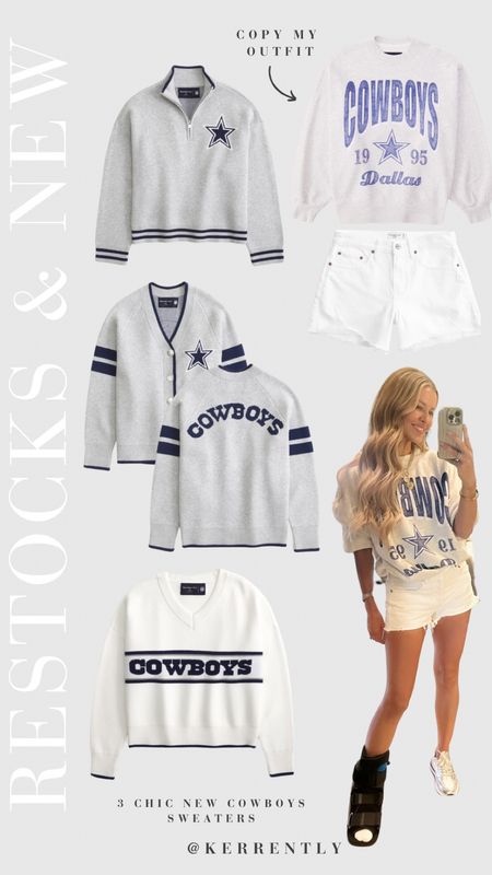 Abercrombie has the cutest Cowboys merch right now! Go ahead and grab something now for football season coming soon. Linked my exact sweatshirt + their new arrivals 

#LTKFindsUnder100 #LTKStyleTip #LTKSeasonal