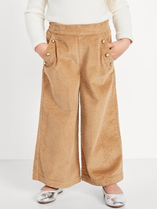 Pull-On Wide-Leg Corduroy Pants for Toddler Girls | Old Navy (US)