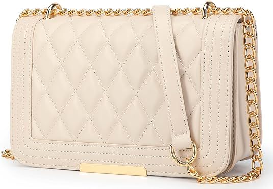Amazon.com: Lola Mae Crossbody Bags for Women Fashion Quilted Shoulder purse with Convertible Cha... | Amazon (US)