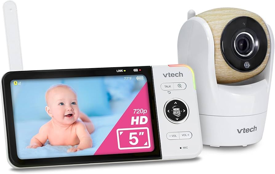 VTech VM928HD Baby Monitor with Battery Support 15-hr Video Streaming, 5" 720p HD Display, 360 Pa... | Amazon (US)