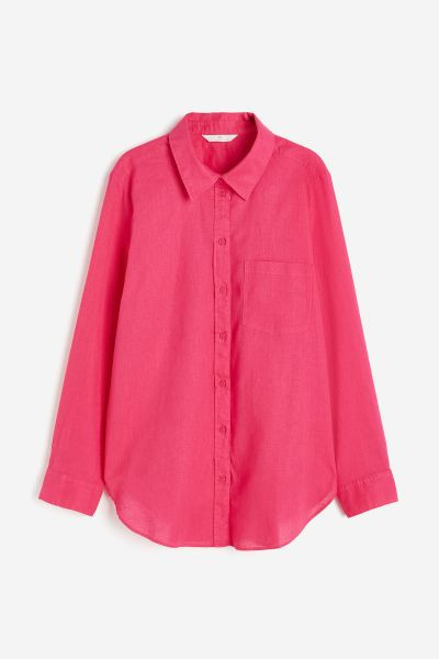 Linen-blend Shirt | H&M (US + CA)