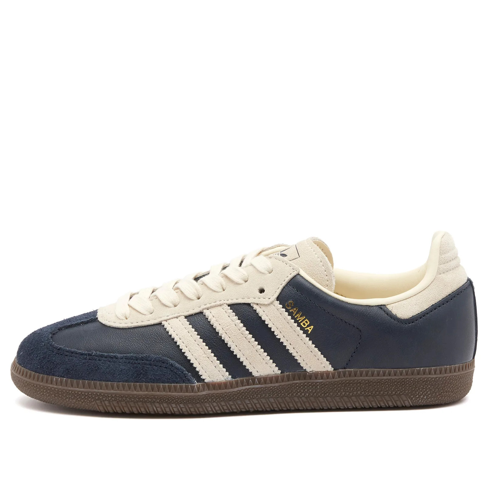Adidas Samba OG Sneaker in Aurora Ink/Cream White, Size UK 6 | END. Clothing