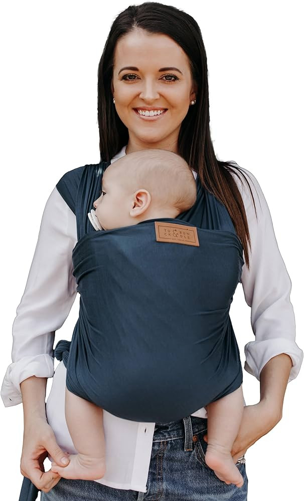 Ezra Baby Wrap - Lightweight Baby Carrier - Harbor Blue - Best Baby Wrap for Newborns 0-18 Months... | Amazon (US)