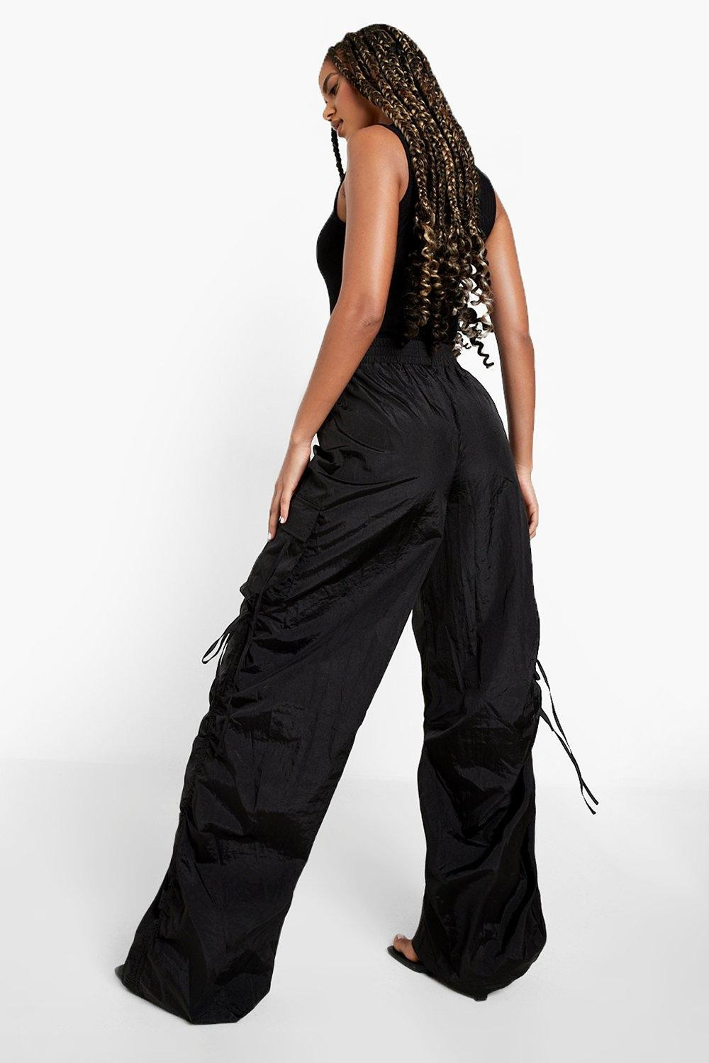 Shell Wide Leg Cargo Pants | Boohoo.com (US & CA)