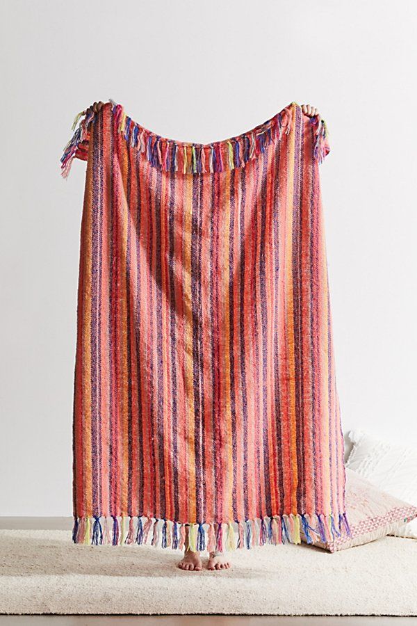 Katrine Brushed Throw Blanket | Urban Outfitters (US and RoW)