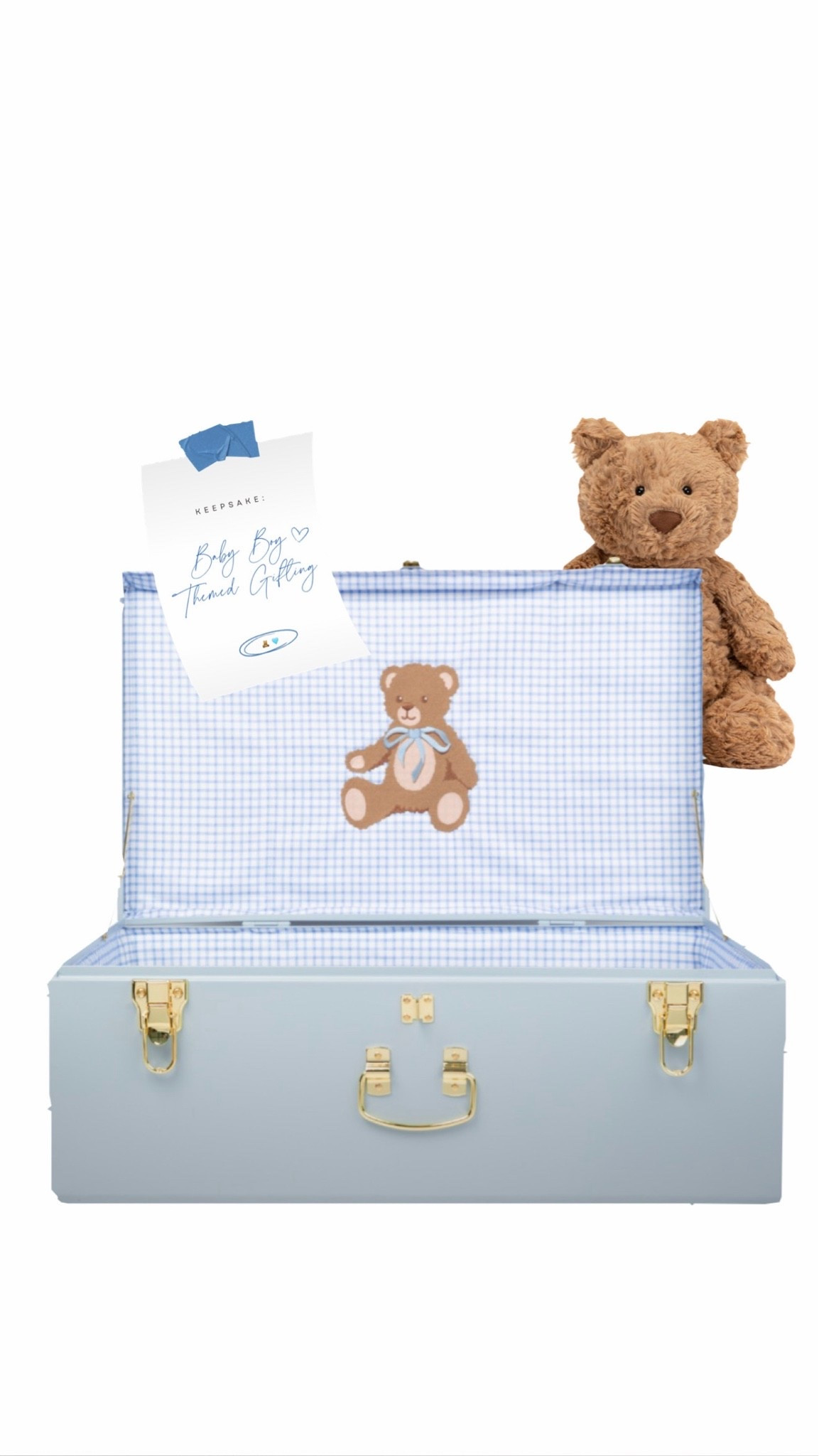 You can also just gift the trunk with just a teddy bear and gift card

#LTKBaby