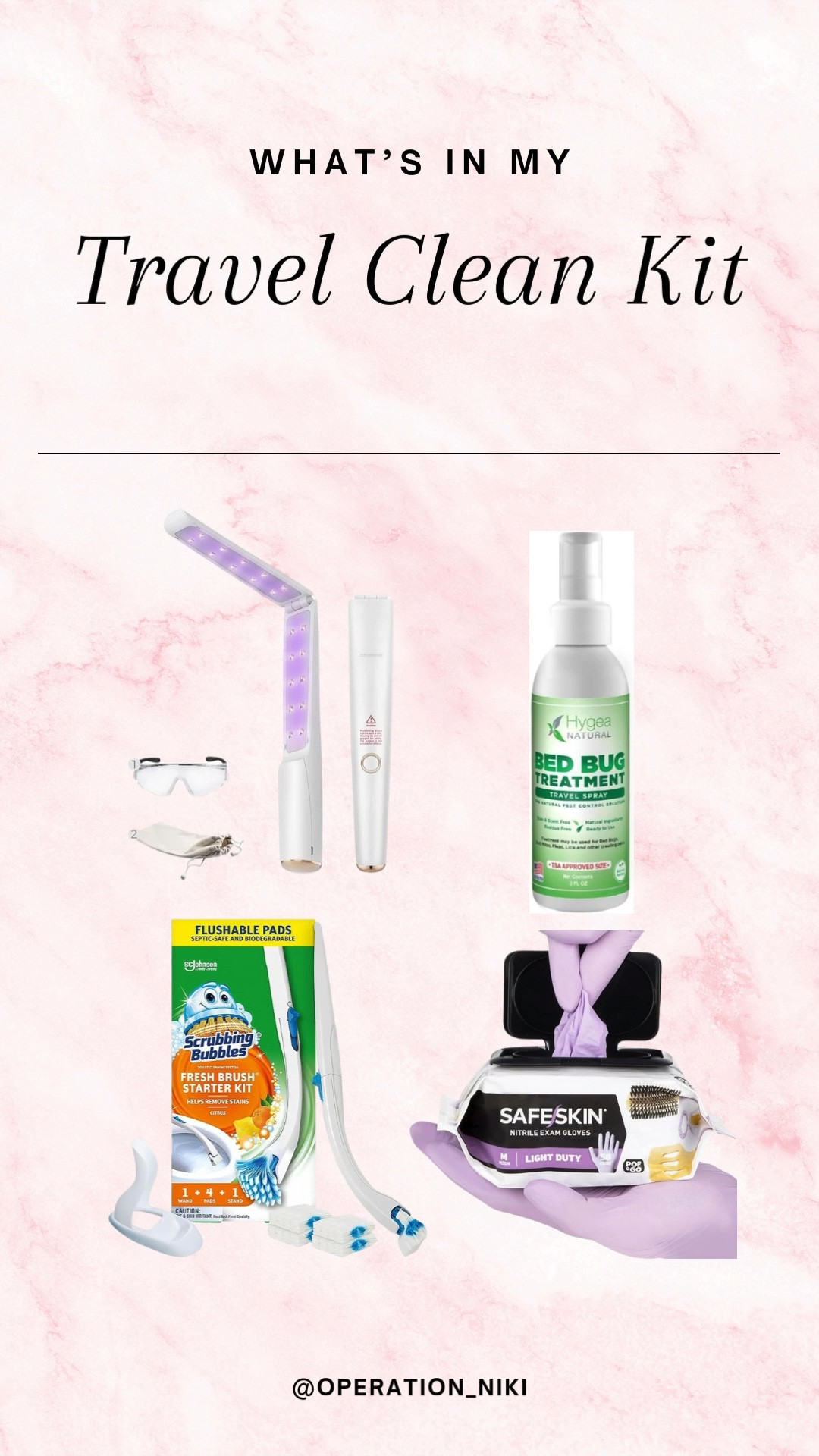 What’s in my travel-size cleaning kit 🧼✈️ Because a clean space = peace of mind! From sanitizing sheets to wiping down floors, I come prepared. Linking everything I pack to keep things fresh on arrival!

#LTKFamily #LTKTravel #LTKFindsUnder50