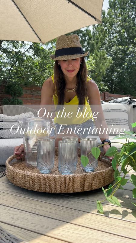New on the blog… outdoor entertaining essentials! From shatter proof cups and dishes to serve wear that’s over ice to keep everything fresh!! And so many more on the blog 👉 beigewhitegray.net

#LTKHome #LTKFindsUnder100 #LTKVideo