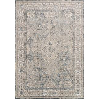 Teagan Sky/Natural 6 ft. 7 in. x 9 ft. 2 in. Traditional Area Rug | The Home Depot