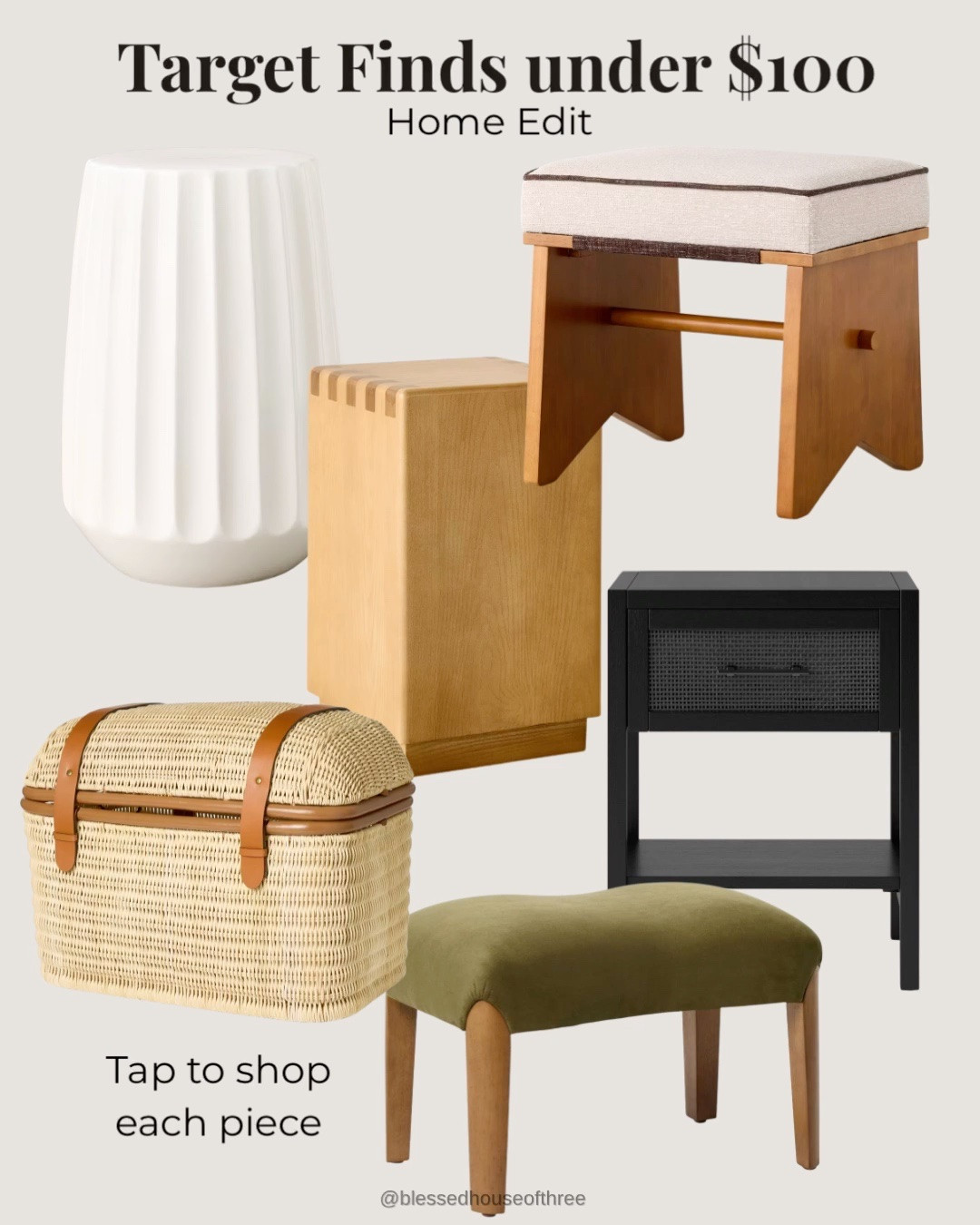 Target finds under $100 that look way more high-end than their price tags 🤍 sharing a few home edit pieces I love — from versatile stools and side tables to storage that works in almost any room. These pieces here are  highly rated, functional, and perfect if you’re refreshing your space on a budget. Tap to shop each item directly in this post.

Target home finds under $100, affordable Target furniture, Target stools under $100, best Target side tables, Target home decor finds, budget friendly home furniture, highly rated Target home items, small space furniture Target, Amazon style home finds, home edit Target finds, modern neutral home decor, Target furniture best sellers, entryway stools, kitchen helper stool Target, nightstand alternatives under $100

#LTKSaleAlert #LTKFindsUnder100 #LTKHome