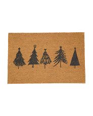 24x36 Holiday Trees Doormat | Marshalls