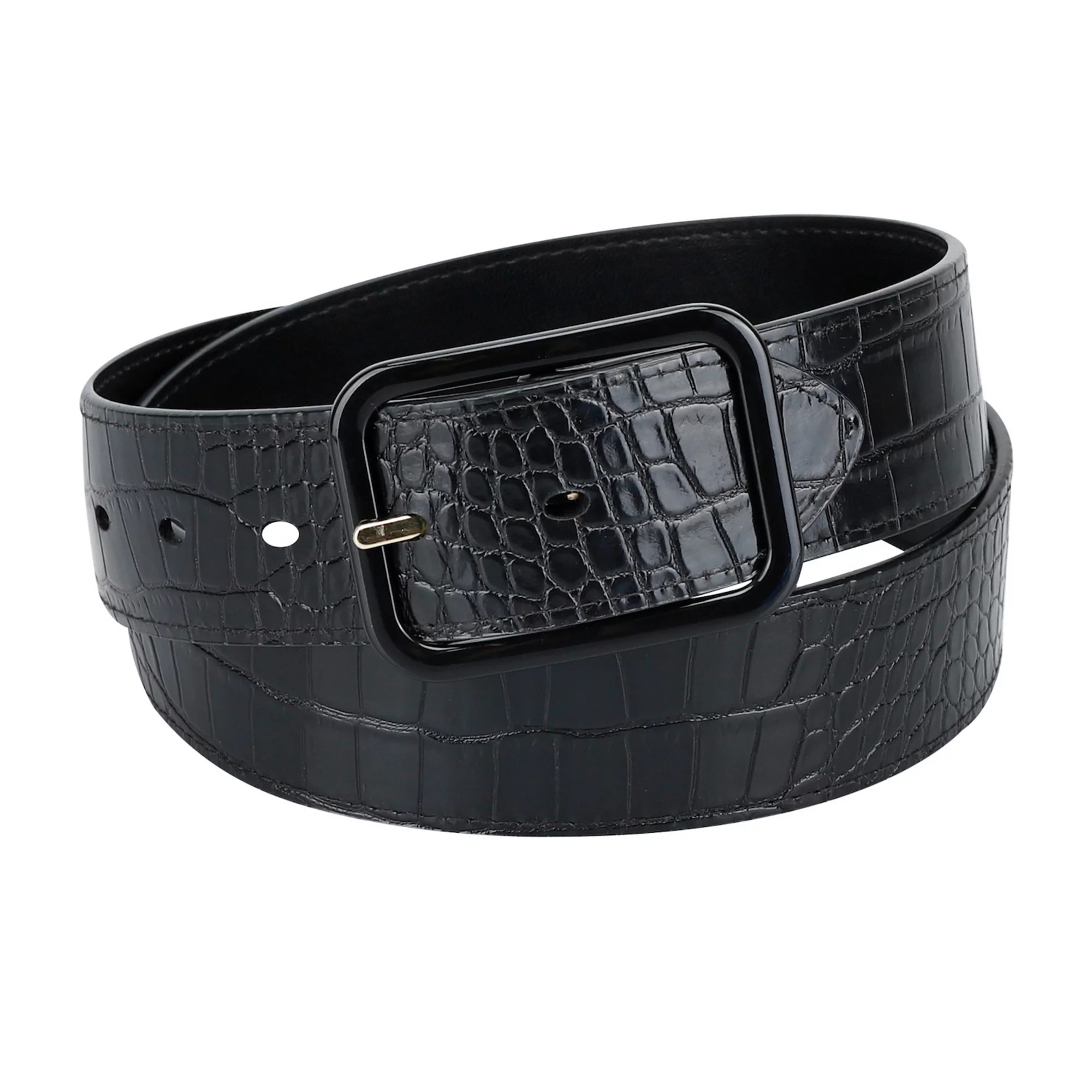 Women's LC Lauren Conrad 2-in-1 Reversible Tonal Crocodile Belt | Kohl's
