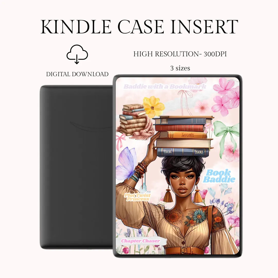 Kindle Case Insert | Digital Download | Fits Kindle Basic & Paperwhite | 3 Sizes | 300 DPI Printa... | Etsy (US)