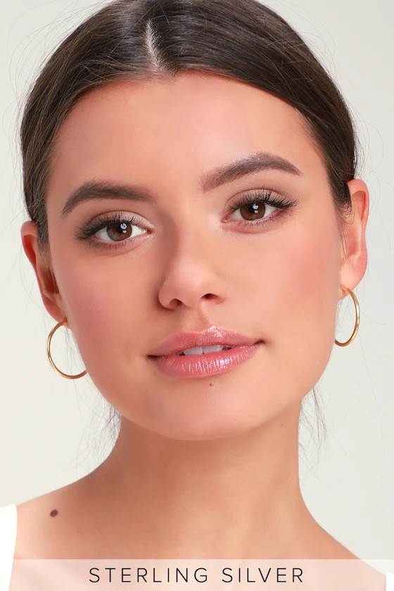 Addilyn Gold Hoop Earrings | Lulus (US)