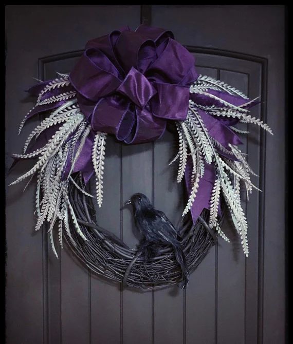 Halloween Wreath Halloween Decoration Gothic Home Decor - Etsy | Etsy (US)
