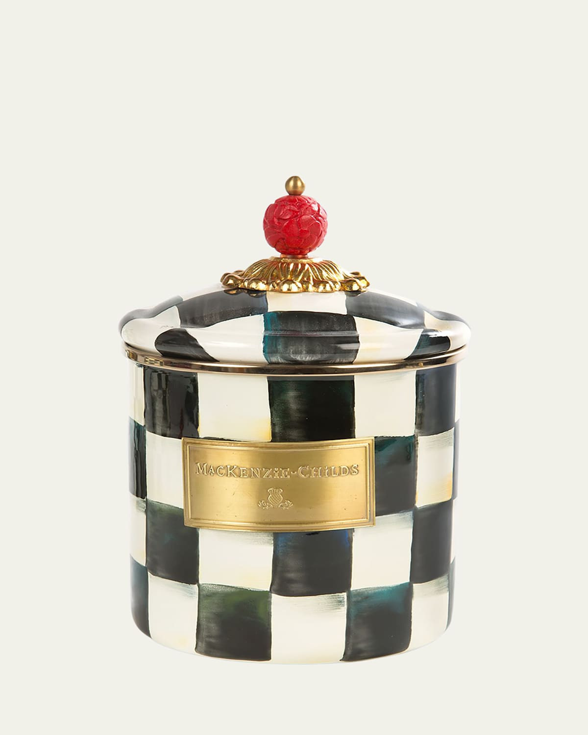 Courtly Check Small Canister | Bergdorf Goodman