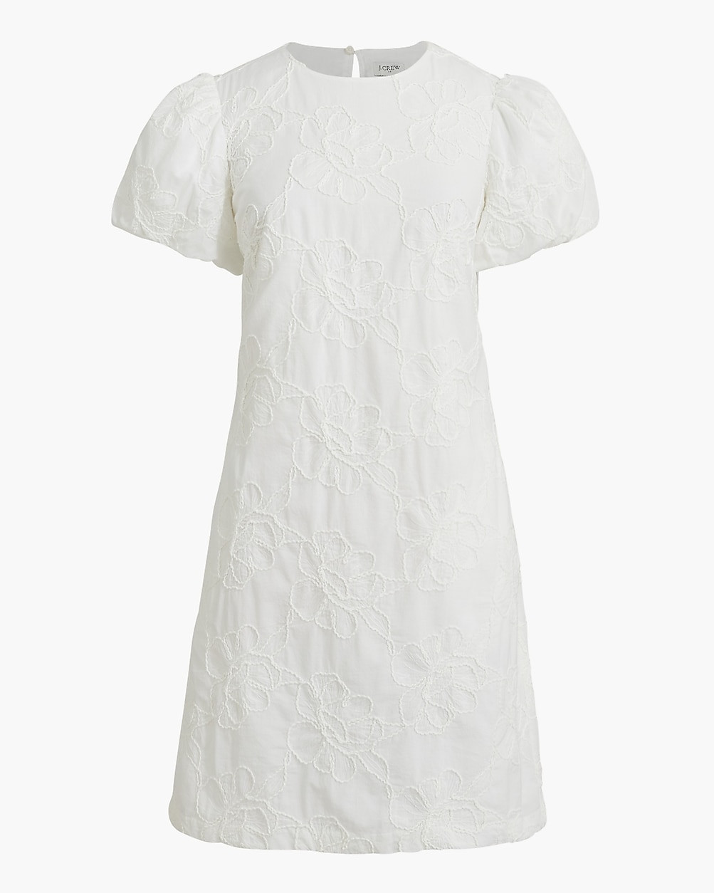 Eyelet puff-sleeve mini dress | J.Crew Factory