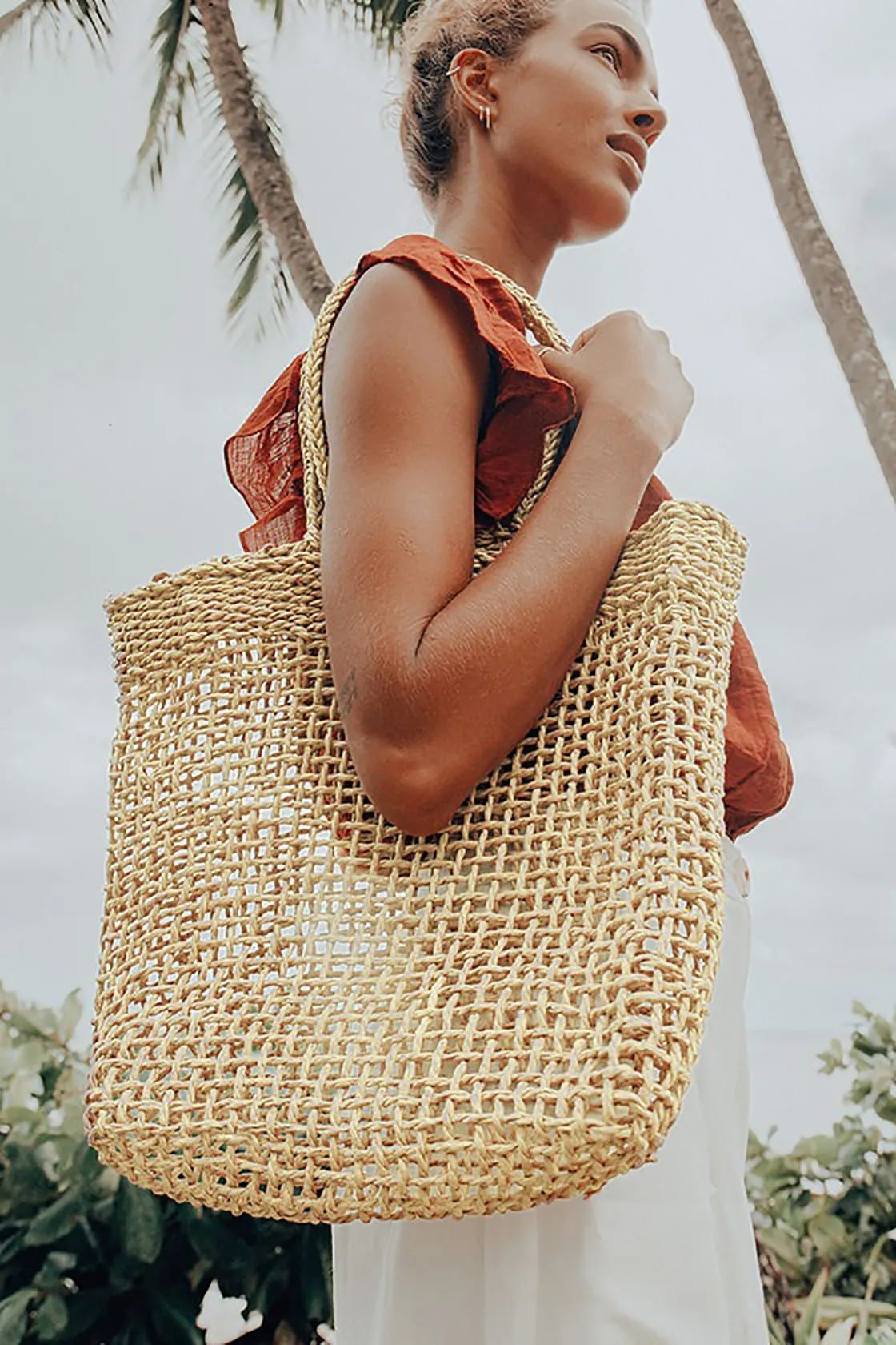 Come Sea Me Beige Woven Tote | Lulus (US)