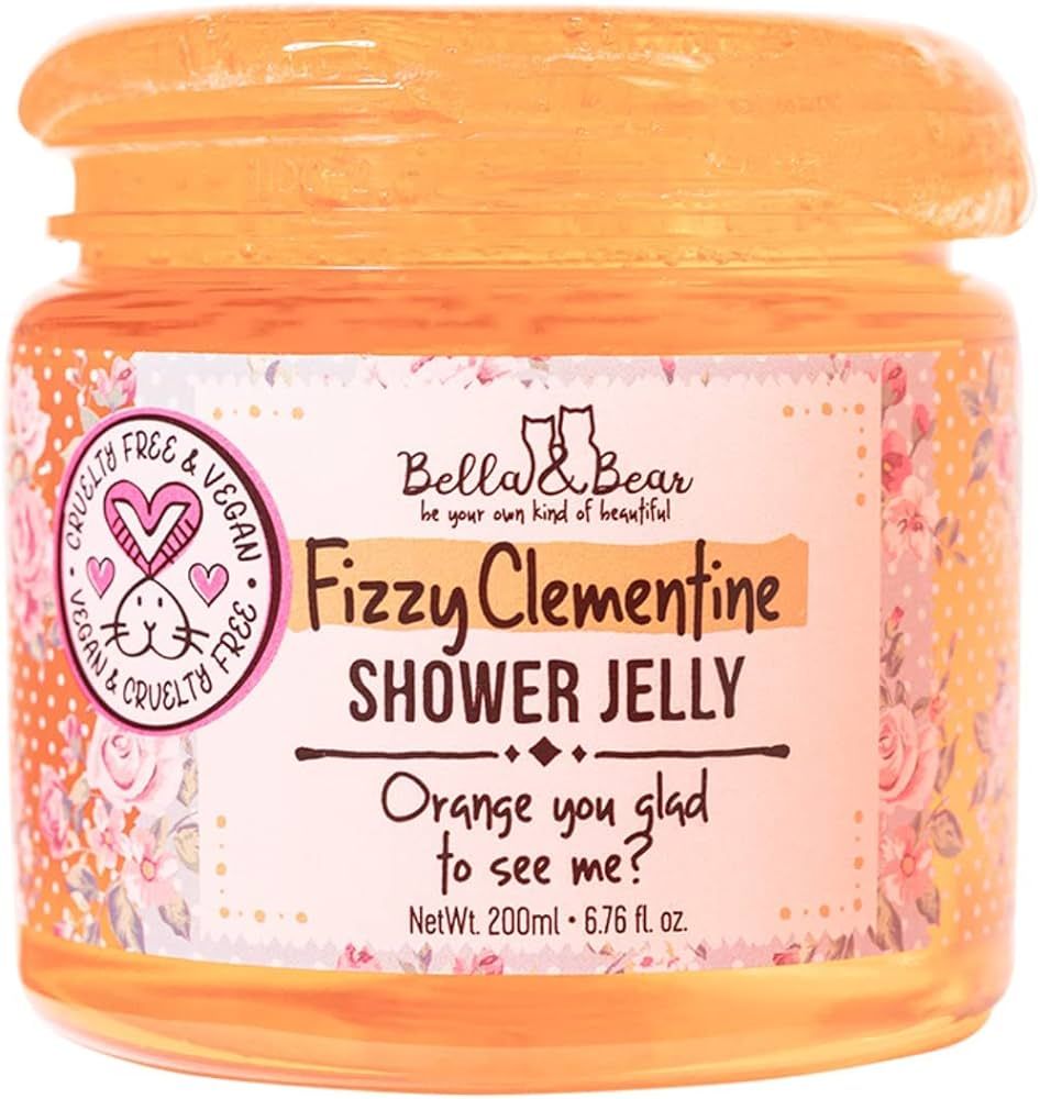 Bella & Bear Fizzy Clementine Shower Jelly, Vegan, Cruelty Free, Teen Girl Gifts 6.7oz | Amazon (US)