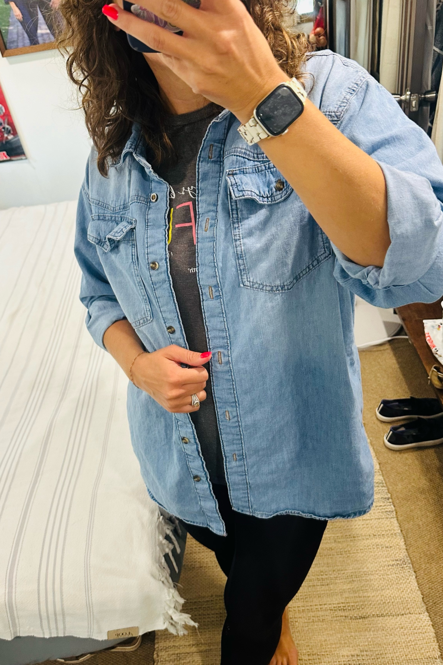 Love this jean shacket from Walmart! This will be perfect for the office or classroom to have a light layer that matches everything!

It’s oversized but I’m wearing my normal small. Size down if you want a slimmer fit  

#LTKBacktoSchool #LTKWorkwear
