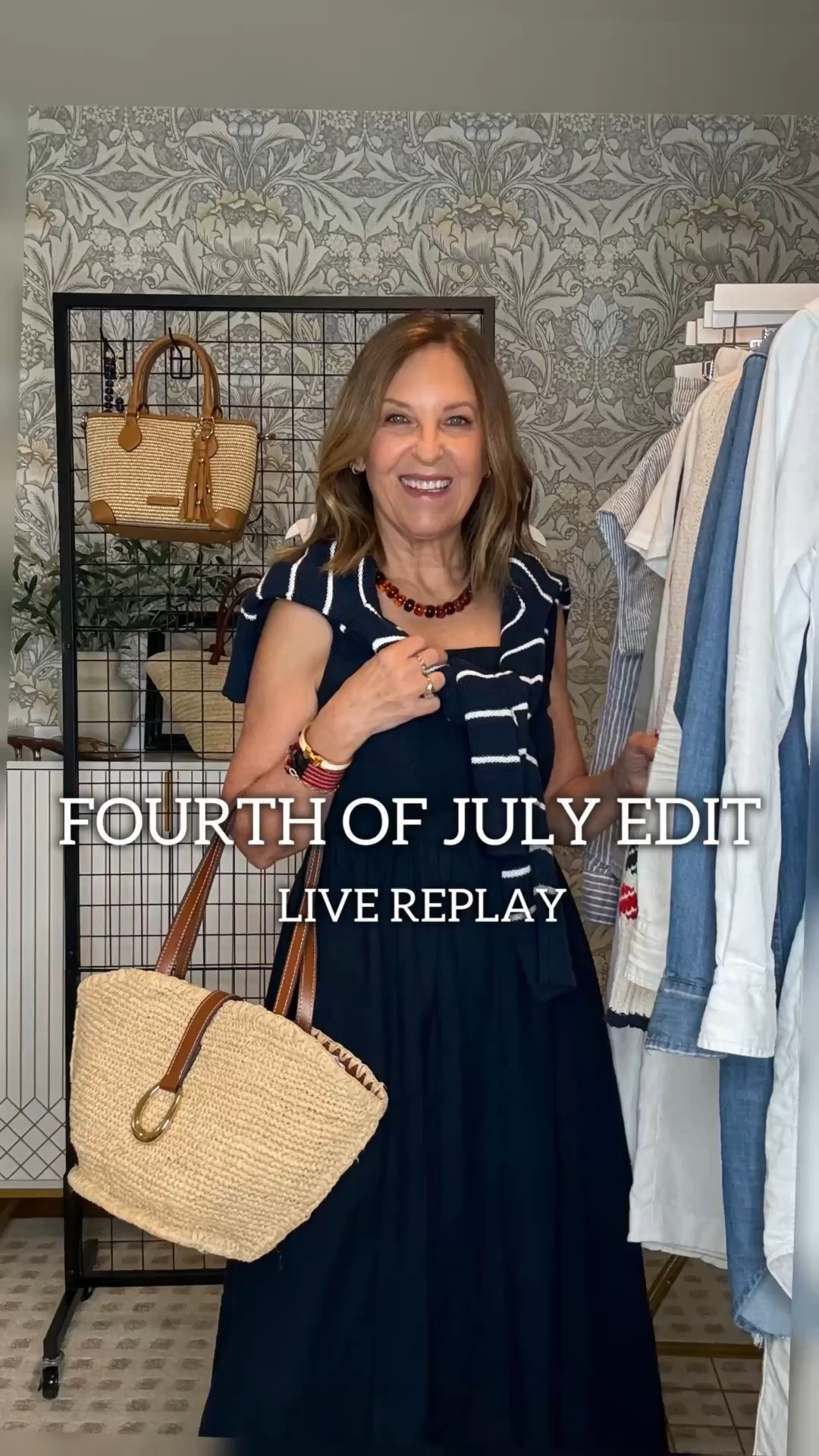 Fourth of July outfits you can wear now and long after the holiday. Easy pieces, lots of combinations, casual chic for every summer event.

I'm Sandy, a former Nordstrom VIP Stylist. I go live every Thursday with outfits, styling tips, and honest fit advice.

The Nordstrom Anniversary Sale preview drops July 6. You'll want to be ready. Subscribe to my blog at stylishsandy.com for how to shop the sale like a stylist.

Save, share, and follow along — I'd love to have you here.

I’m 5’2”.
All items fit tts, and I’m wearing size extra small. Except for mother lemon twist, which is stretchy; if you’re in between sizes for navy, size down; for white, take your bigger size. 
Anthropologie sweater runs big. I’m wearing XXS. I'm wearing size small in the Caslon short-sleeve outfit—XS in the Caslon long-sleeve top and small bottoms.  Frank & Eileen's dresses, I wear size XS. Let me know if you have any questions. I’m happy to help. ￼

NOW THROUGH SUNDAY 6/27, GET 20% OFF AT ANTHROPOLOGIE ON APAREL, SHOES, ACCESSORIES,  BEAUTY, HOME, and FURNITURE USING CODE: ANTHRO20. please note that. $100 minimum is required. 

#fourthofjulyoutfits
#petiteoutfits

#LTKSeasonal #LTKSaleAlert #LTKOver40