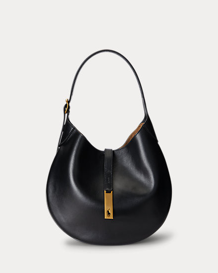 Polo ID Medium Leather Shoulder Bag | Ralph Lauren (UK)