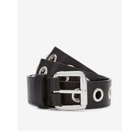 Mint Velvet Eyelet Leather Belt - Black | Very (UK)