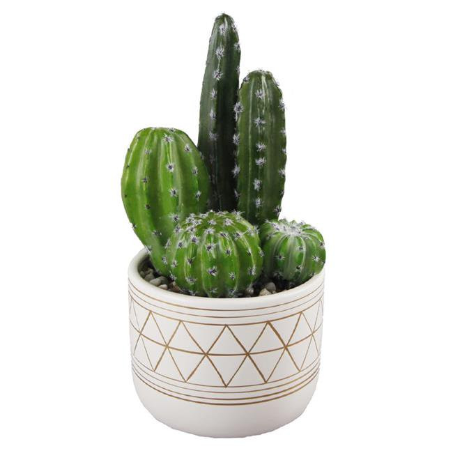 Flora Bunda CS1942E 9' TALL FAUX CACTUS GARDEN IN 8' HAND-PAINTED CERMAIC POT | Walmart (US)