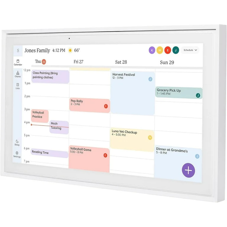 Skylight Calendar: 15 inch Touchscreen Digital Calendar & Chore Chart - Wall Mount Included | Walmart (US)