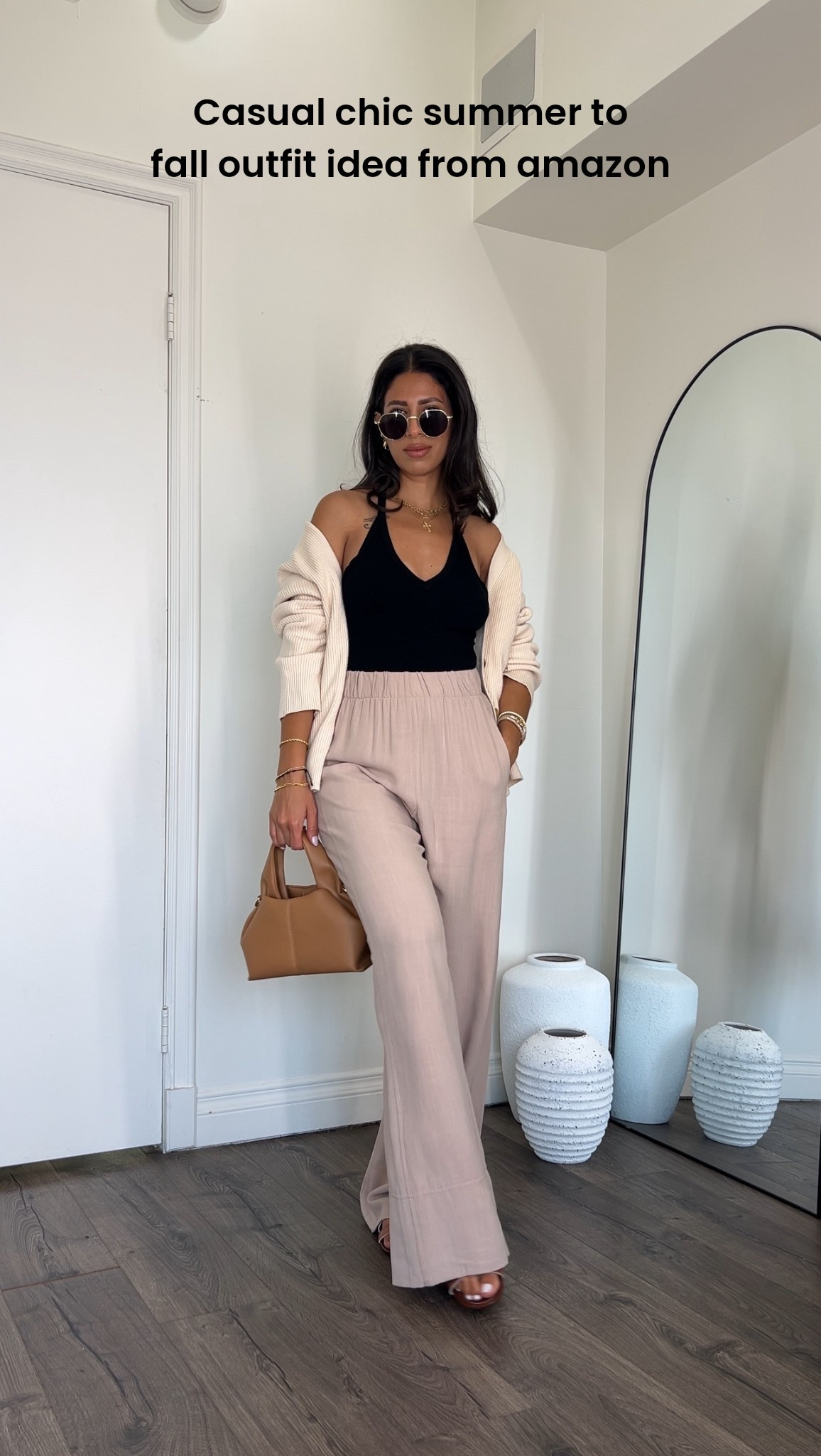 Easy Summer to fall outfit idea. Small in linen pants and tank

#LTKPetite #LTKFindsUnder50 #LTKStyleTip