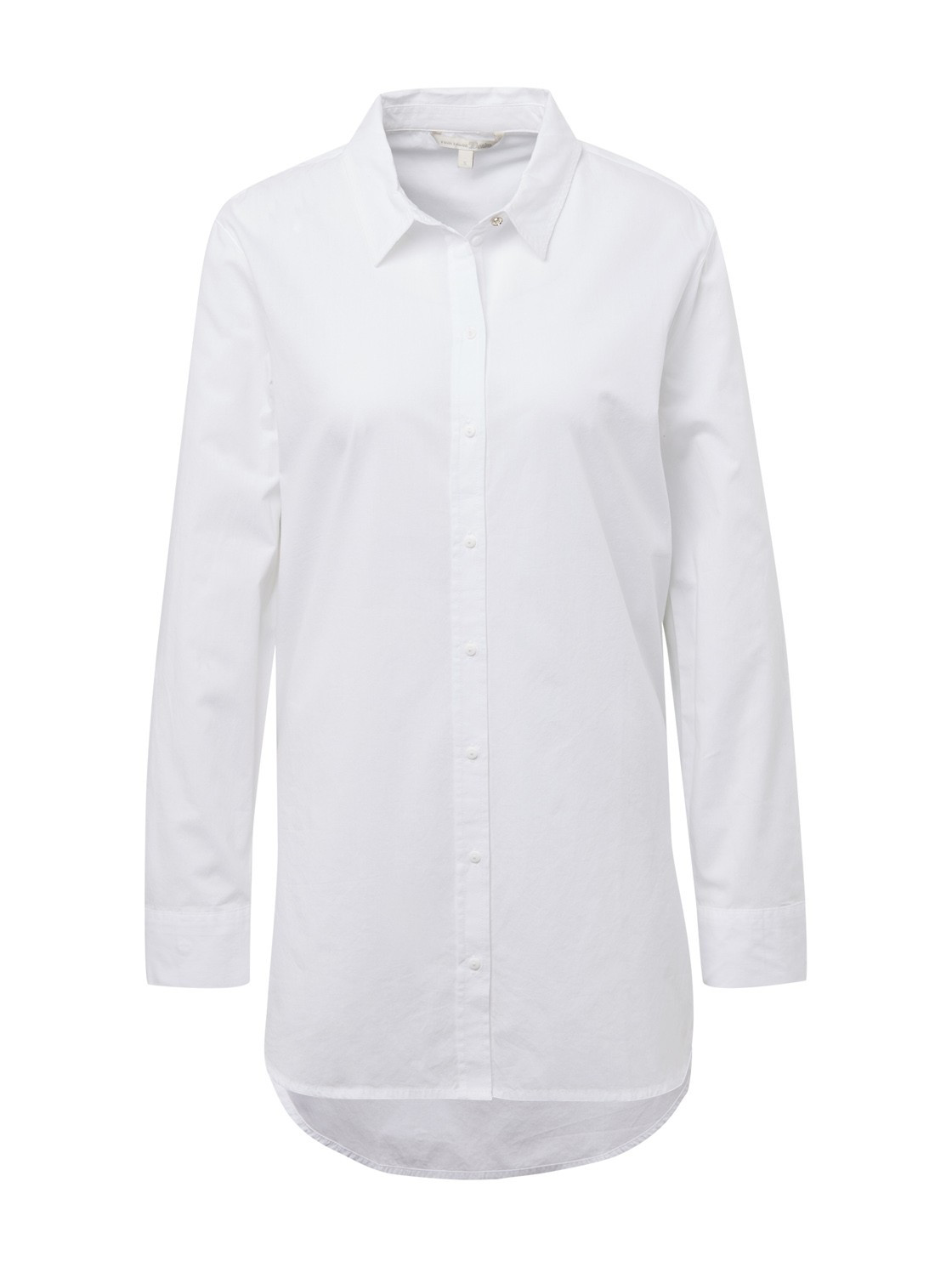 TOM TAILOR DENIM Damen Lang geschnitten Bluse, weiß, gestreift, Gr.XS | Tom Tailor DE