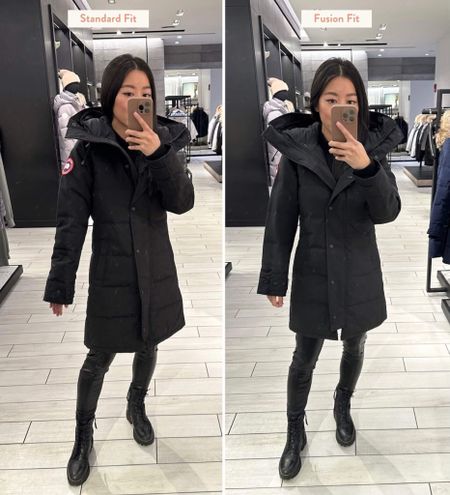 Canada Goose Shelburn parka try-on // on the left I’m wearing their standard fit in size xxs (though I preferred the fit of the standard xs) on the right I’m wearing their Fusion Fit size XS, which is designed for smaller frames. See my blog post for my full review & size comparison!

•Topshop leggings 0P (fit like 00p)
•Sam Edelman boots sz 5

#petite

#LTKstyletip #LTKshoecrush #LTKSeasonal