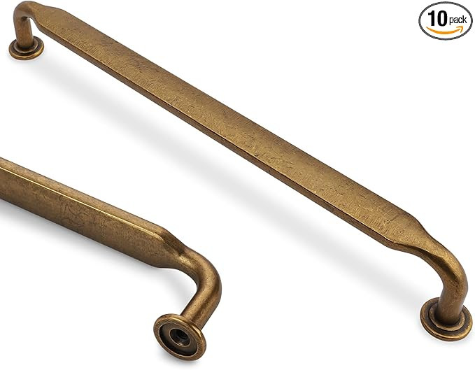 10 Pack 7-1/2 Inch Cabinet Pulls Antique Brass Kitchen Cabinet Handles Zinc Alloy Drawer Pulls So... | Amazon (US)