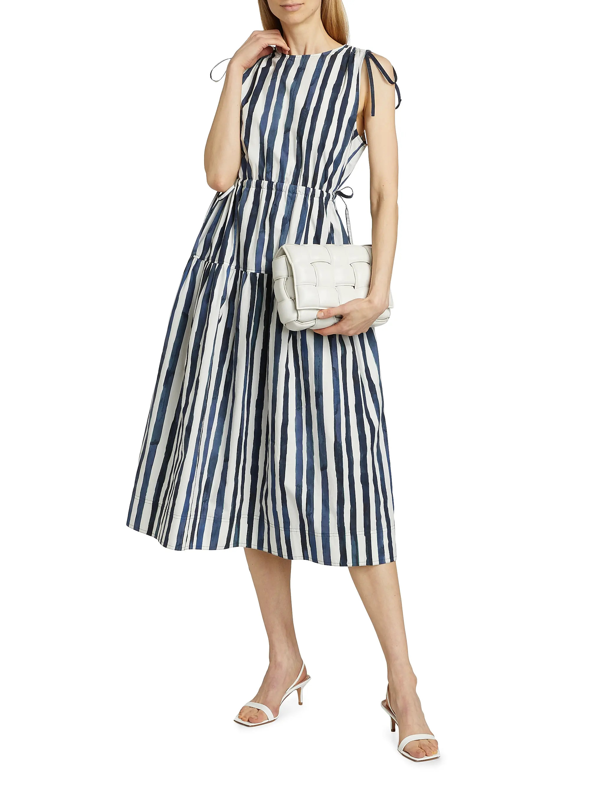 Marie OliverElenora Striped Midi-Dress | Saks Fifth Avenue