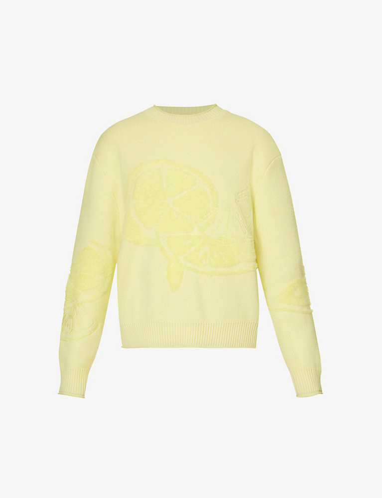 The Still Life embroidered cotton-blend knitted jumper | Selfridges