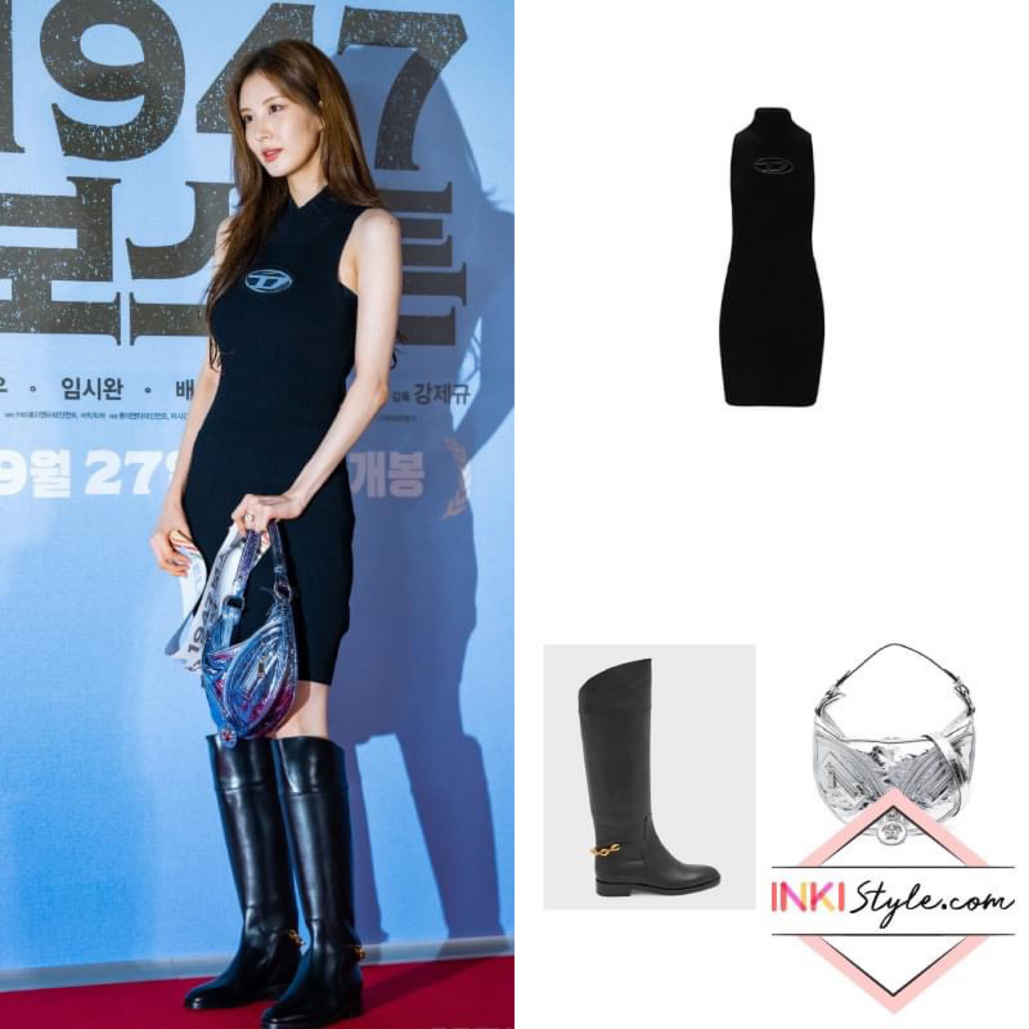 #Seohyun attended the VIP premiere of #RoadToBoston in a classy black dress. 
.
.
.
#girlsgeneration #snsd #girlsgenerationstyle #snsdstyle #seohyunstyle #girlsgenerationfashion #snsdfashion #seohyunfashion #소녀시대 #서현 #소녀시대패션 #서현패션 #diesel #versace #jimmychoo #inkistyle #inkistyle_girlsgeneration #inkistyle_seohyun #inkistyle_diesel #inkistyle_versace #inkistyle_jimmychoo