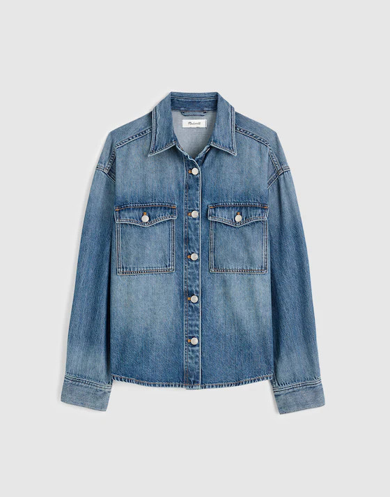 Denim Oversized Shirt-Jacket | Madewell | Madewell