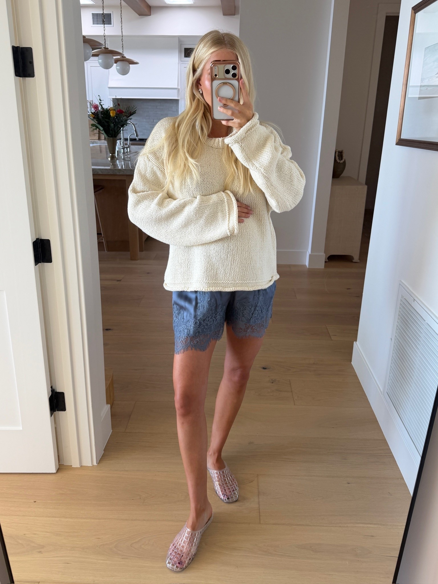 Code KATHLEEN20 for 20% off orders $100+! Wearing a medium in top and shorts (sized up for pregnancy but didn’t need to in shorts), shoes run tts! #kathleenpost

Spring transition outfit, casual chic look, lunch date outfit, errands outfit, farmers market look, bump friendly, maternity look#LTKspring

#LTKootd #LTKBump