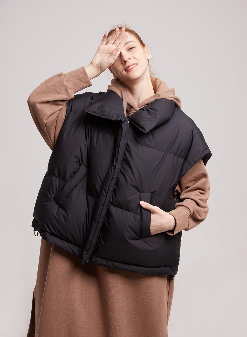 Hooded Shell Down Vest | NAP Loungewear
