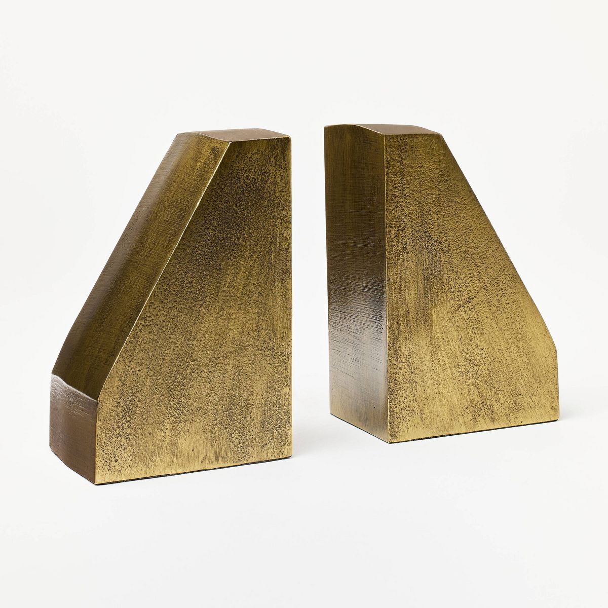 Set of 2 Brass Modern Bookends - Threshold™ designed with Studio McGee | Target