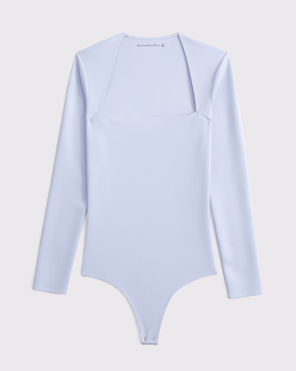 Women's The A&F Ava Long-Sleeve Sculpt Matte Bodysuit | Women's Tops | Abercrombie.com | Abercrombie & Fitch (US)