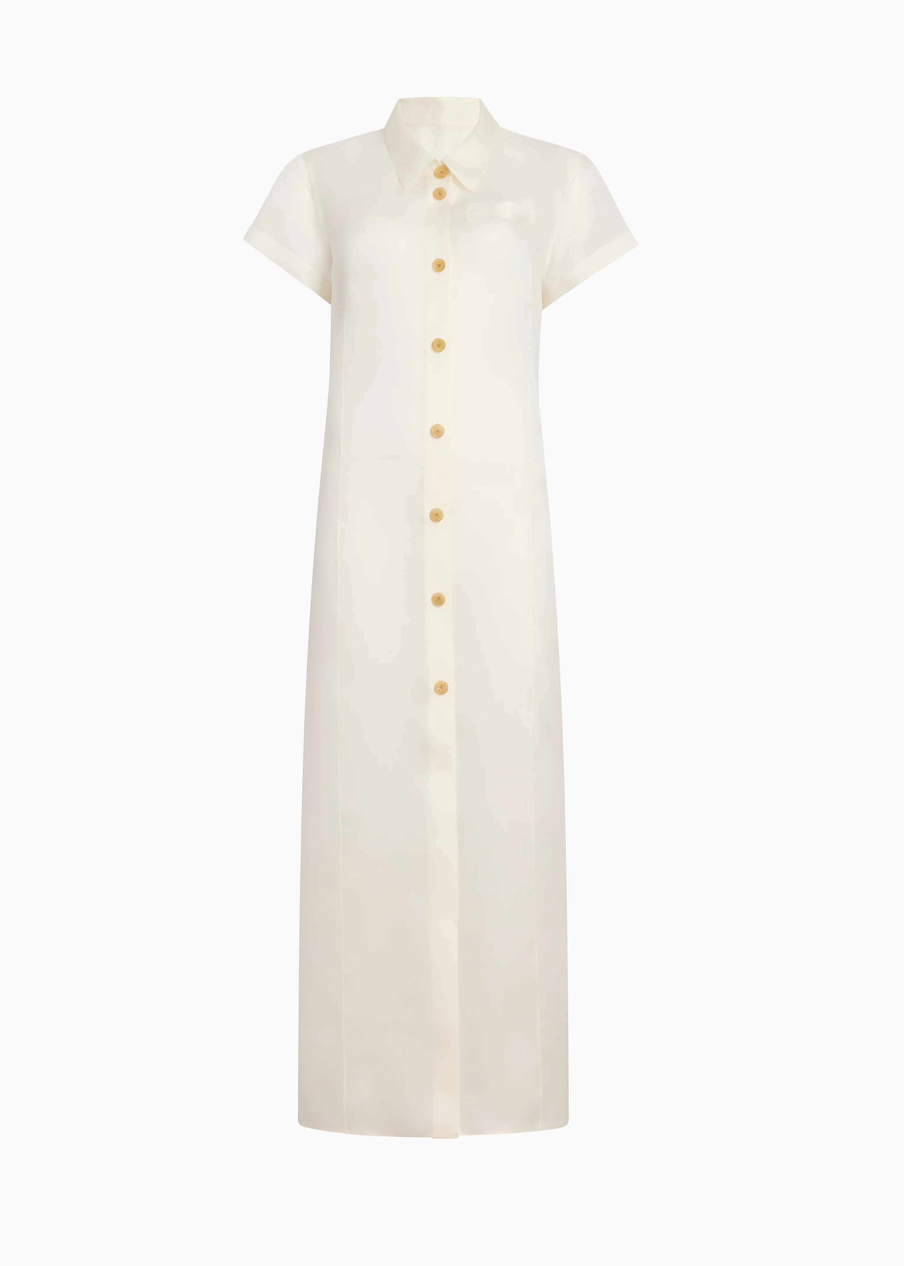 KHAITE - Effy Dress In Chalk | Khaite