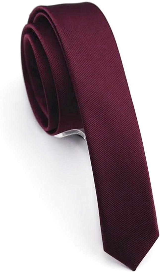 JEMYGINS 1.58" Solid Color Skinny Tie Slim Necktie for Men(4cm) | Amazon (US)