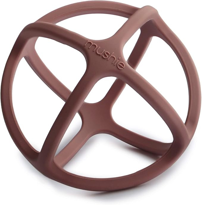 mushie Silicone Baby Teether Ball Toy (Woodchuck) | Amazon (US)