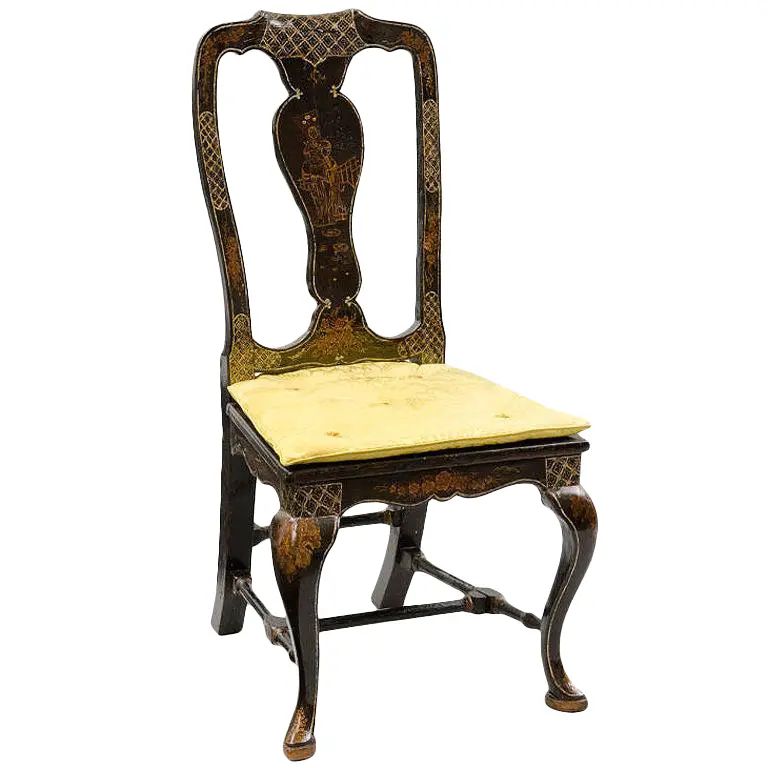 Venetian Chinoiserie Side Chair | Chairish