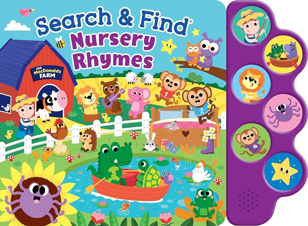 Search & Find: Nursery Rhymes – Sing Along with 6 Favorite Nursery Rhymes for Toddlers, Ages 2 ... | Amazon (US)