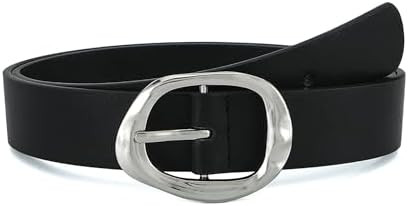 Women Leather Belt for Jeans Dresses Fashion Buckle Waist Belts | Amazon (US)