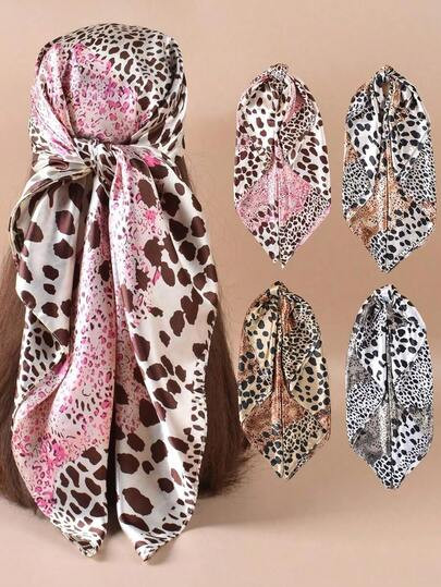 Leopard print fashion scarf | SHEIN